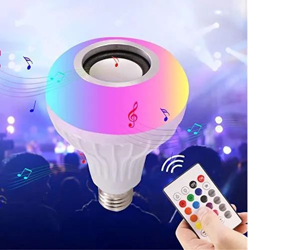 Smart LED Music Bulb – Bluetooth Speaker Light with Remote Control & Color Changing Modes